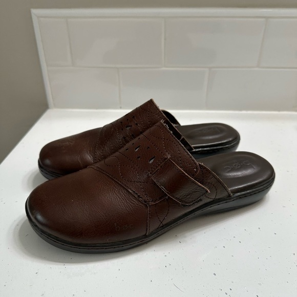 Boc Women’s Born Concepts Mule 7M Brown Leather Slip On Clogs Comfort Shoes Boho - Picture 3 of 9